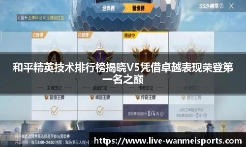 和平精英技术排行榜揭晓V5凭借卓越表现荣登第一名之巅